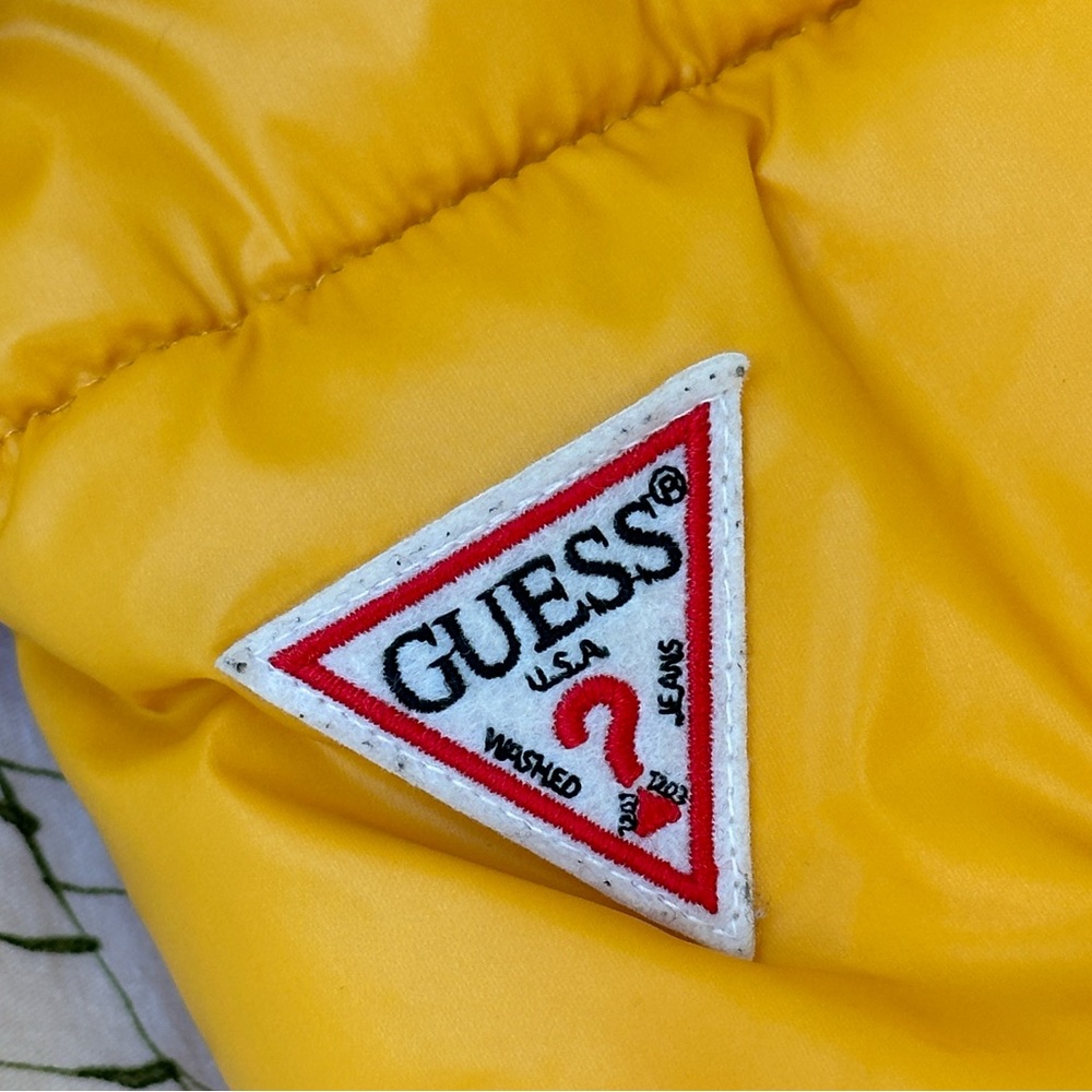Guess Yellow Puffer Jacket - Picture 5 of 5